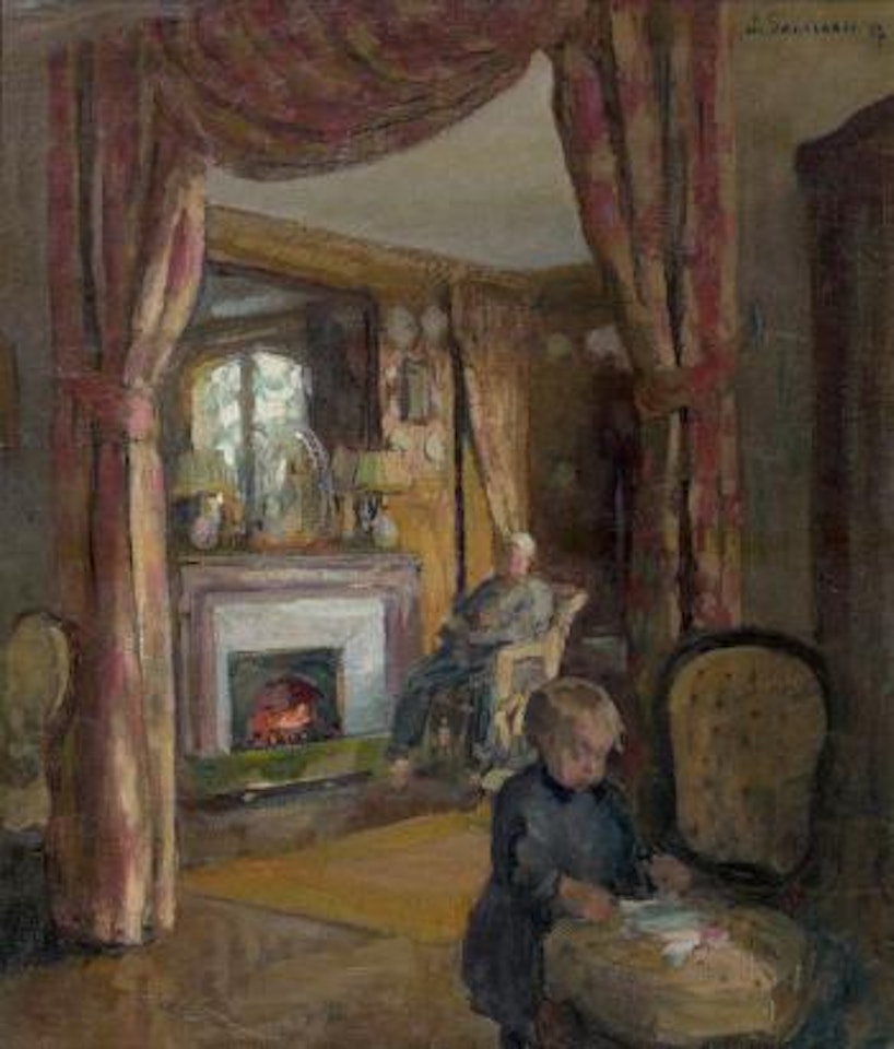 Scène d'intérieur by Jean Souverbie