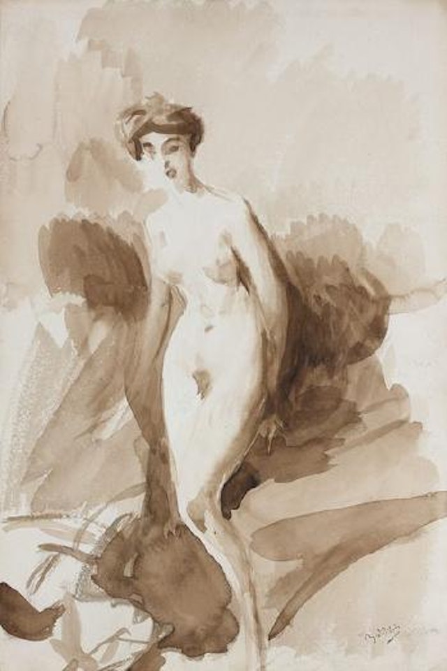Étude de femme nue en pied by Giovanni Boldini
