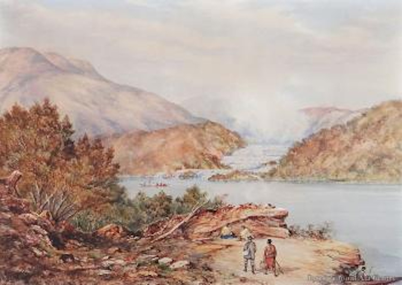 Otukapuarangi - The Pink Terraces, Rotomahana, New Zealand by Charles Decimus Barraud