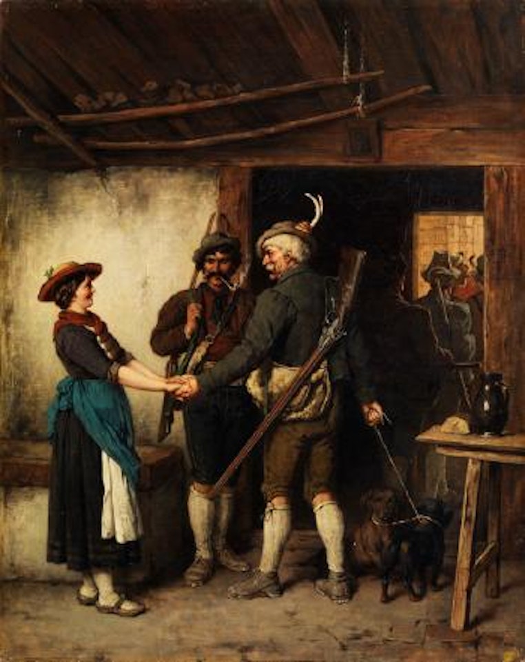 Abschied der Jäger by Franz von Defregger