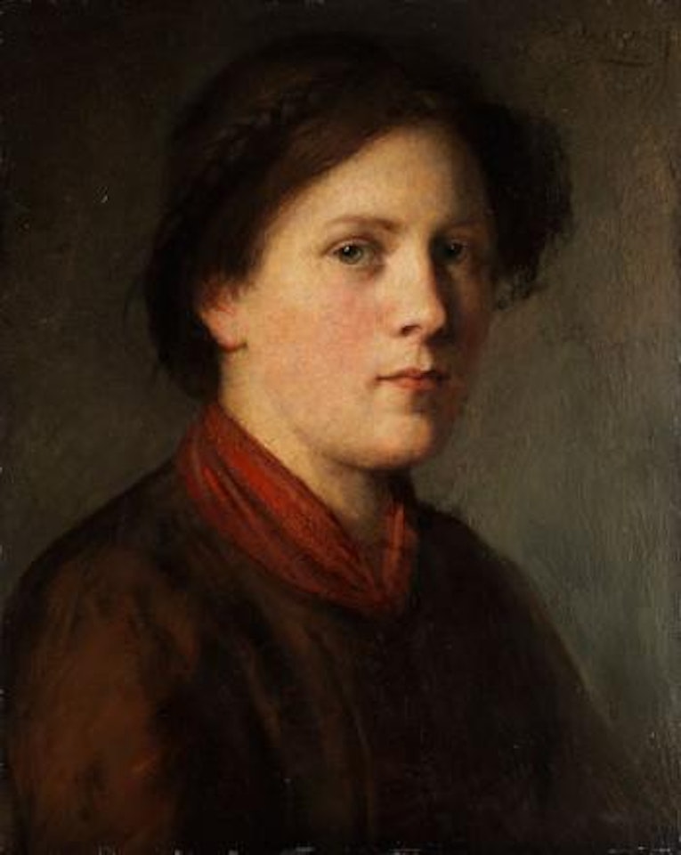 Junges Tiroler Dirndl by Franz von Defregger