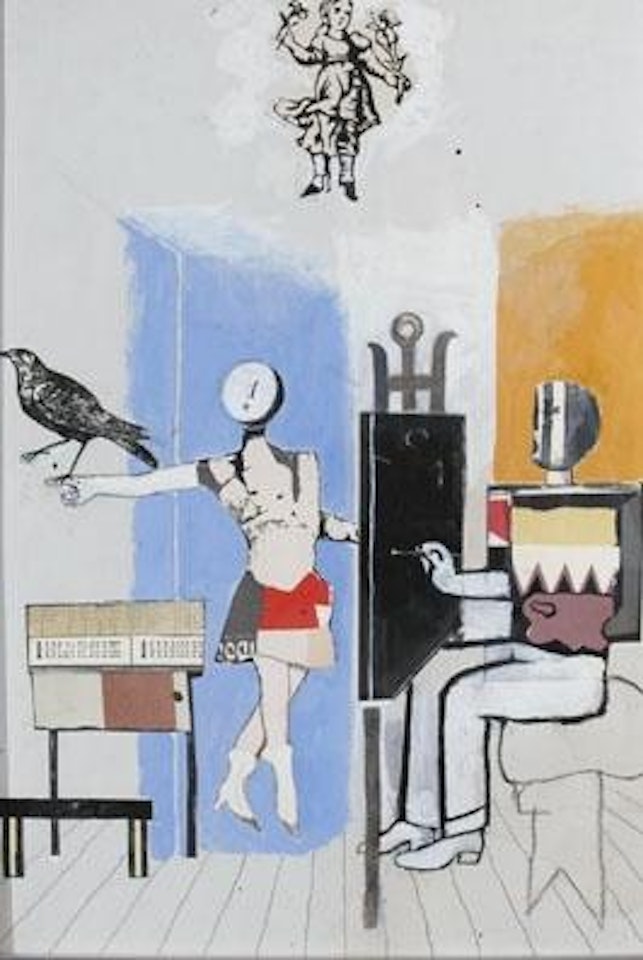 Il pittore e la modella by Franco Gentilini
