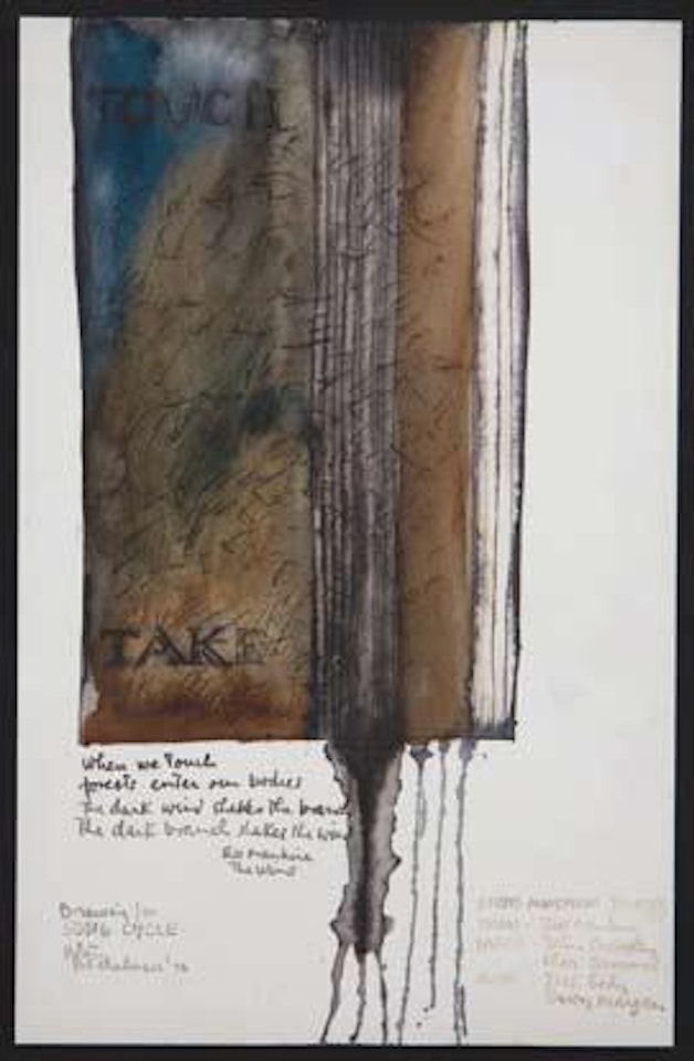 Drawing for Song Cycle by Ralph Hotere