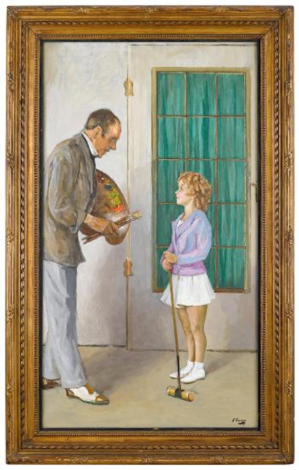 Shirley Temple and the painter by John Lavery