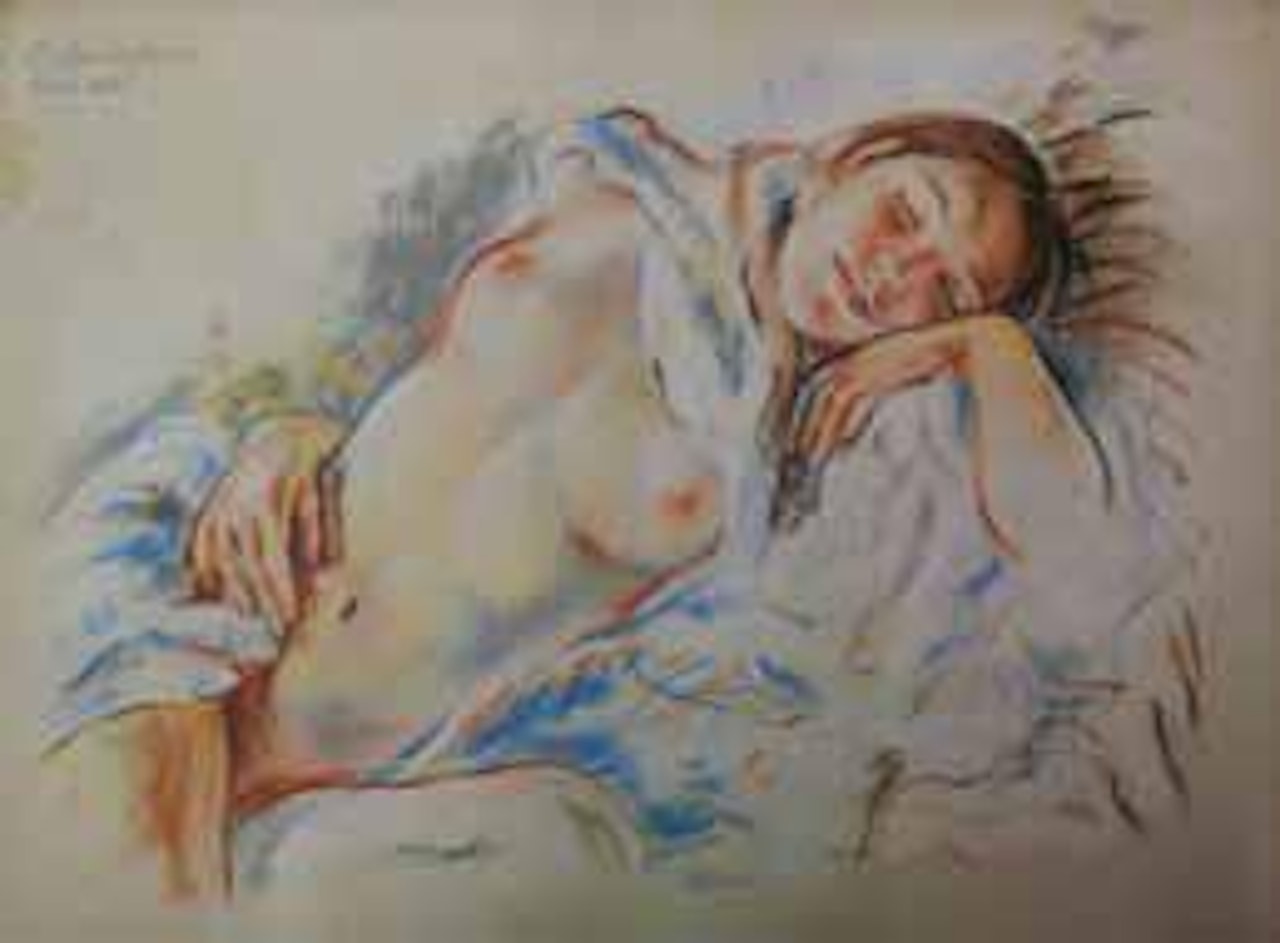 Femme nue allongée by Zinaida Serebriakova