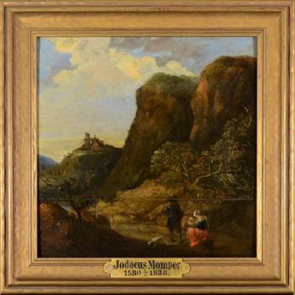 Landscape with view of distant castle by Joos de Momper the Younger