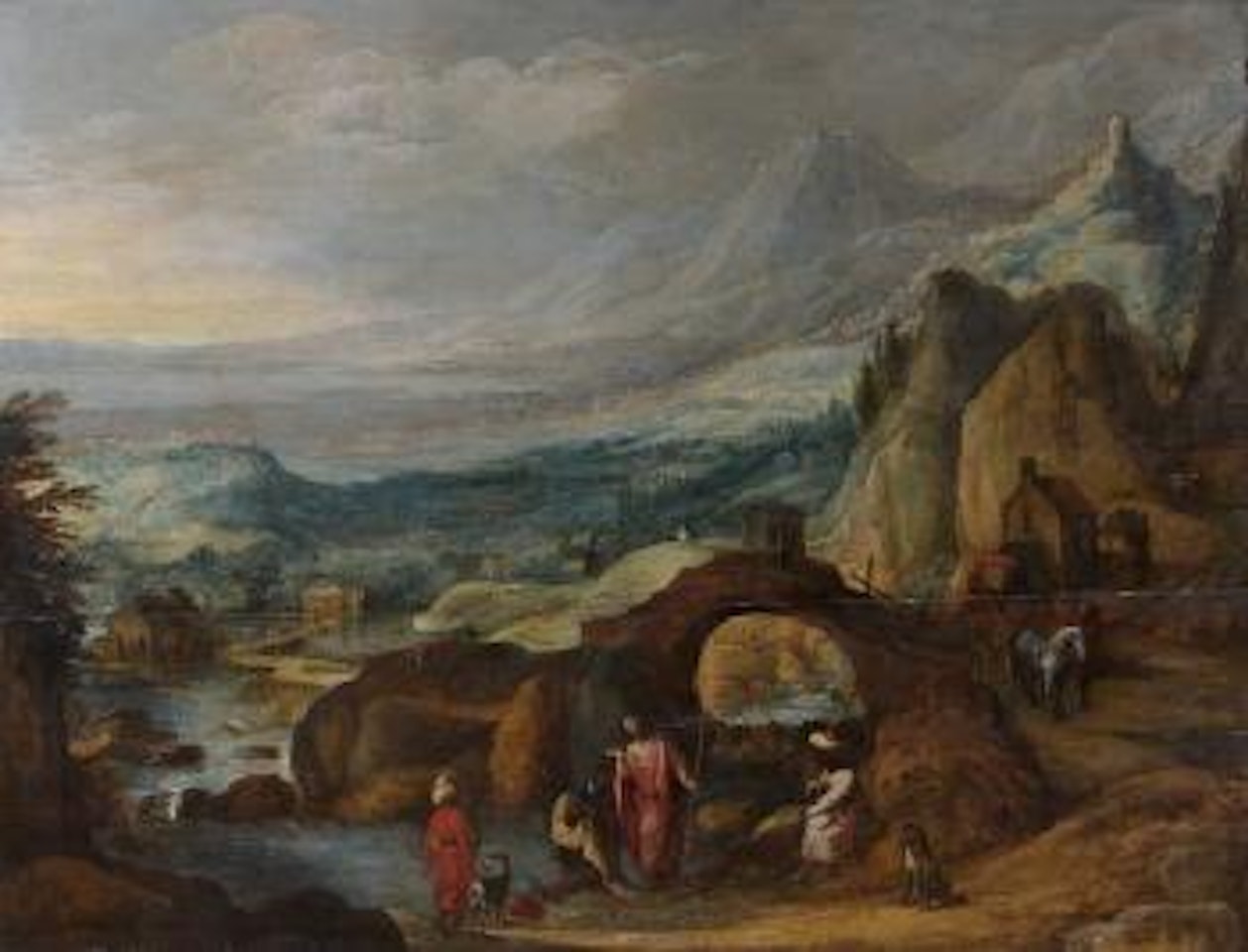 Le baptême de l'eunuque by Joos de Momper the Younger