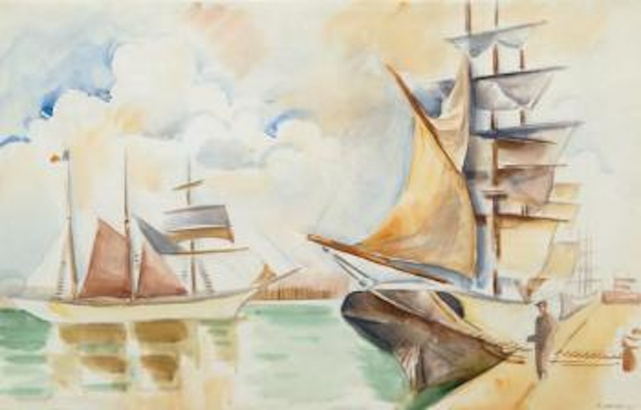 Bateaux au port by André Lhote