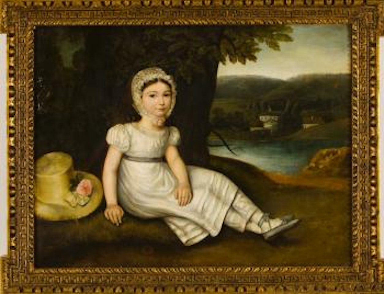 Menina no jardim / Girl in the garden by English School