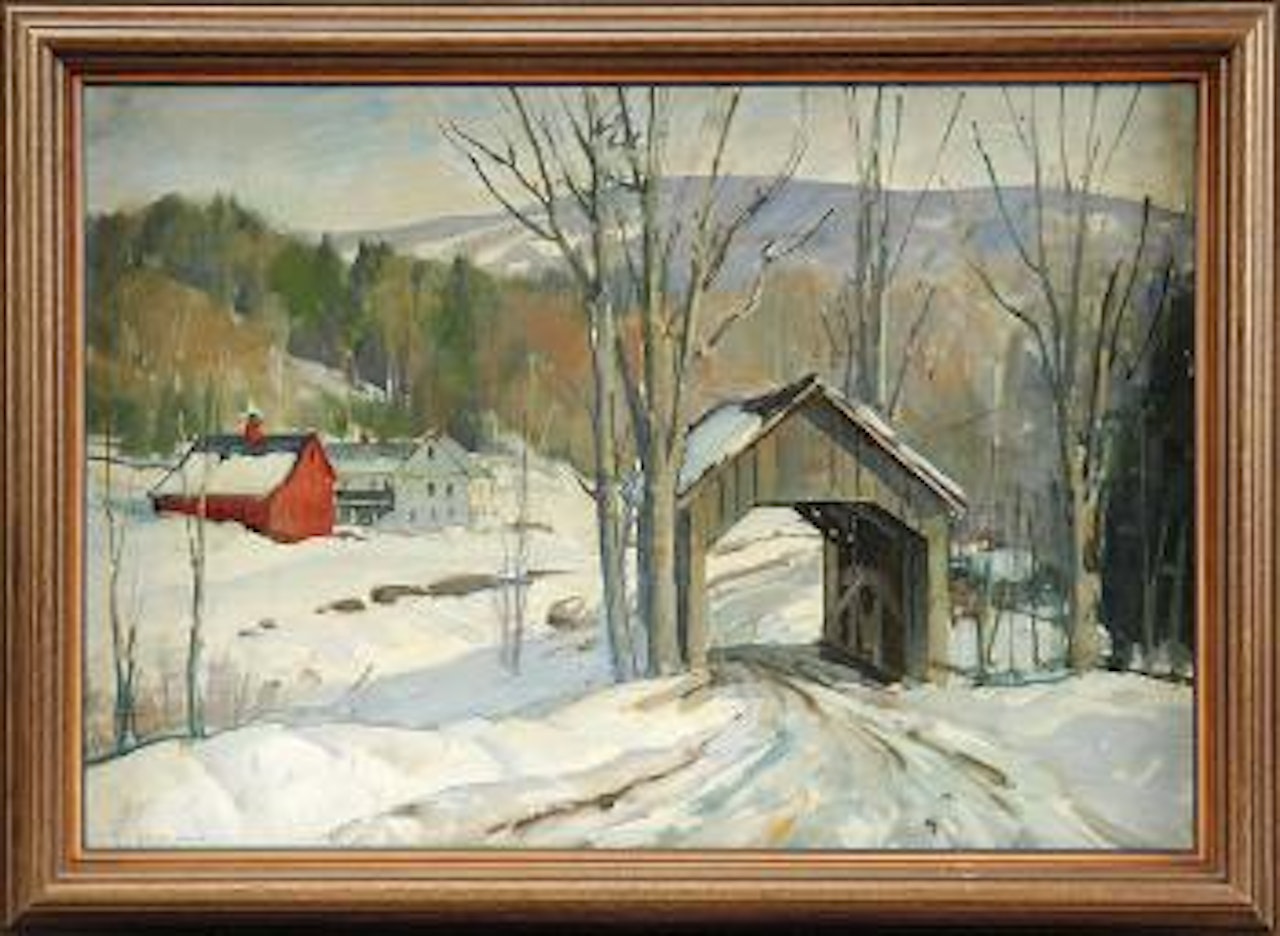 The red saltbox by Aldro Thompson Hibbard