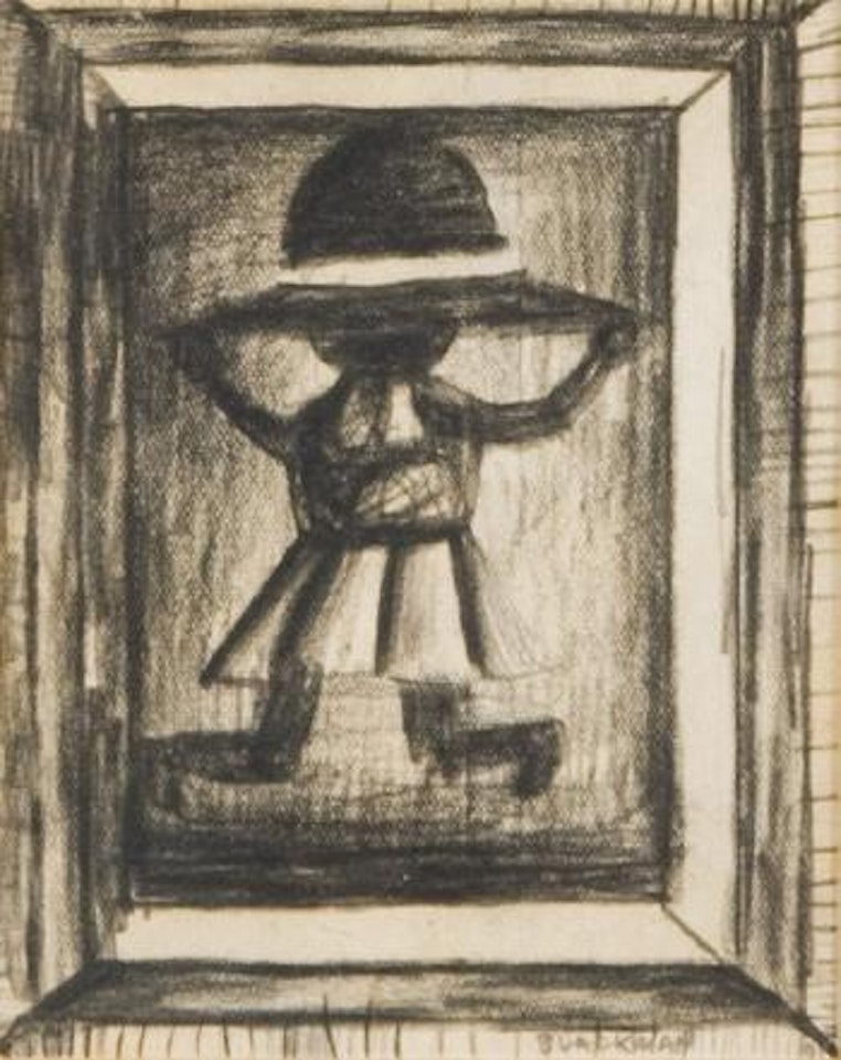 Girl in a Big Hat by Charles Blackman