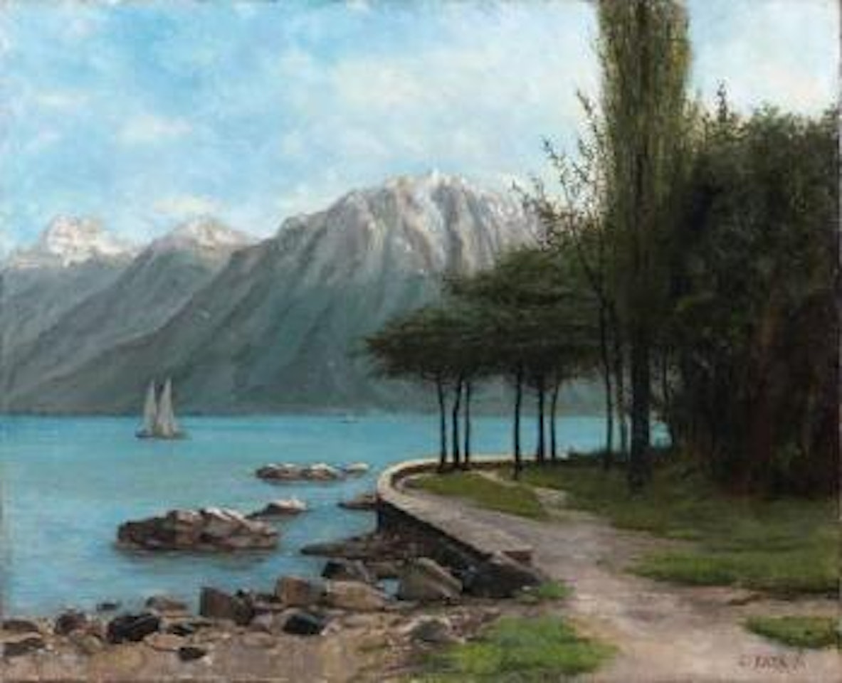 Voiliers en bord de mer by Cherubino Pata