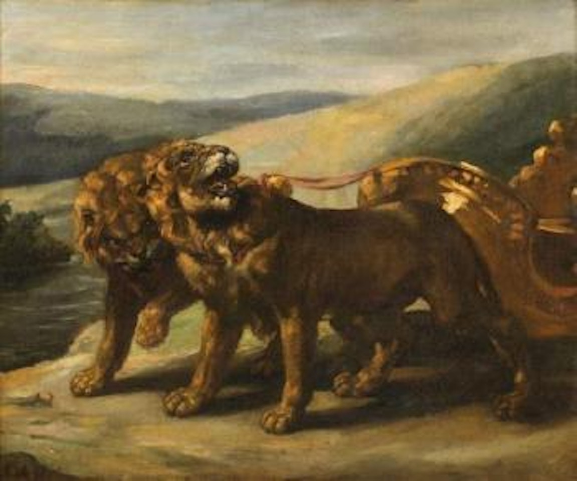 Deux lions by Theodore Gericault by Peter Paul Rubens