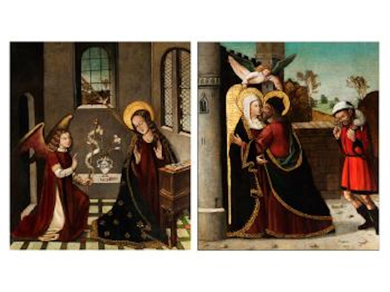 Diptychon eines Marienaltars by French School