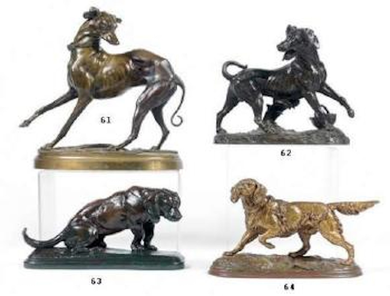 Basset assis tête tournée à droite by Antoine-Louis Barye
