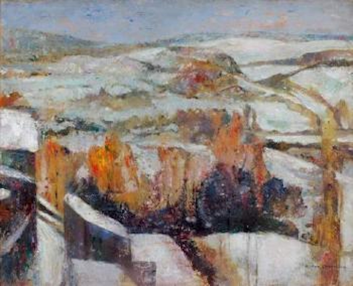 Paysage enneigé by Victor Charreton