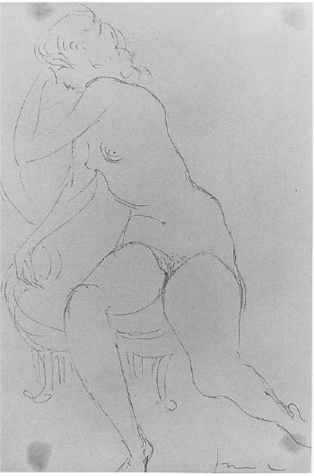 Figura seduta by Lucio Fontana