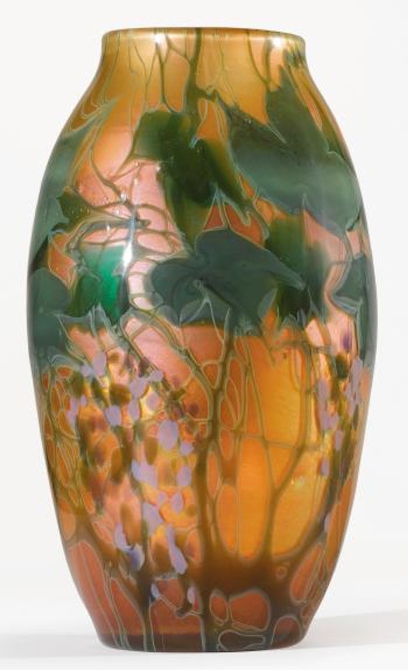 A Rare And Monumental Paperweight Vase by Tiffany Studios