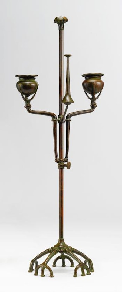 Two-light Candlestick by Tiffany Studios