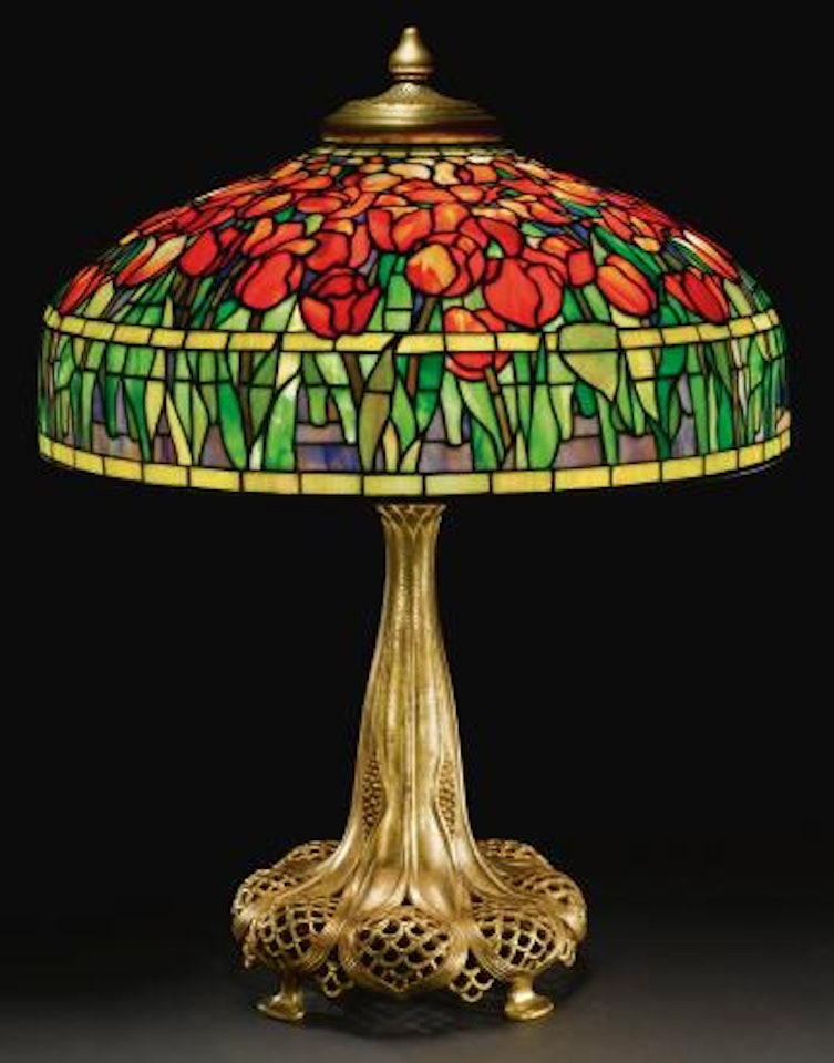 A Fine "Tulip" Table Lamp by Tiffany Studios