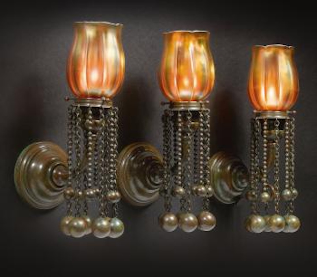 Three Rare Moorish Sconces by Tiffany Studios
