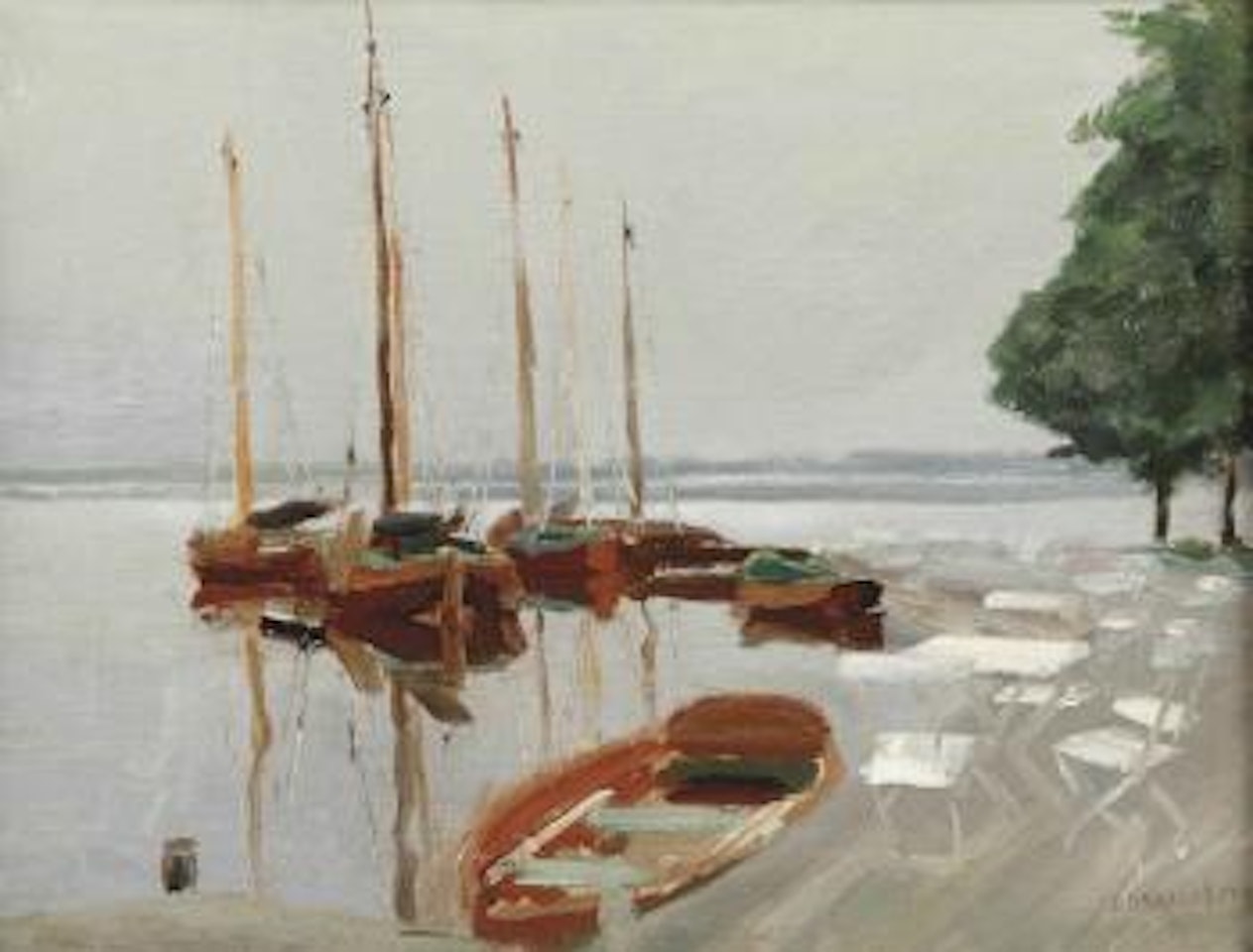 Terrace of Hotel De Driesprong at the Loosdrechtse Plassen by Dirk Smoorenberg
