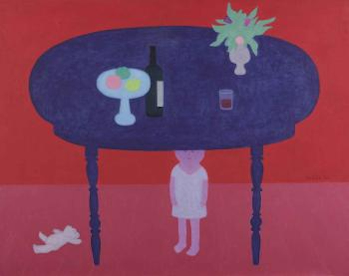 Kind onder tafel by Jan Roede