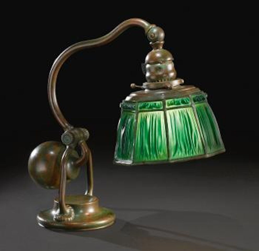 Favrile Fabrique Counter-balance Table Lamp by Tiffany Studios