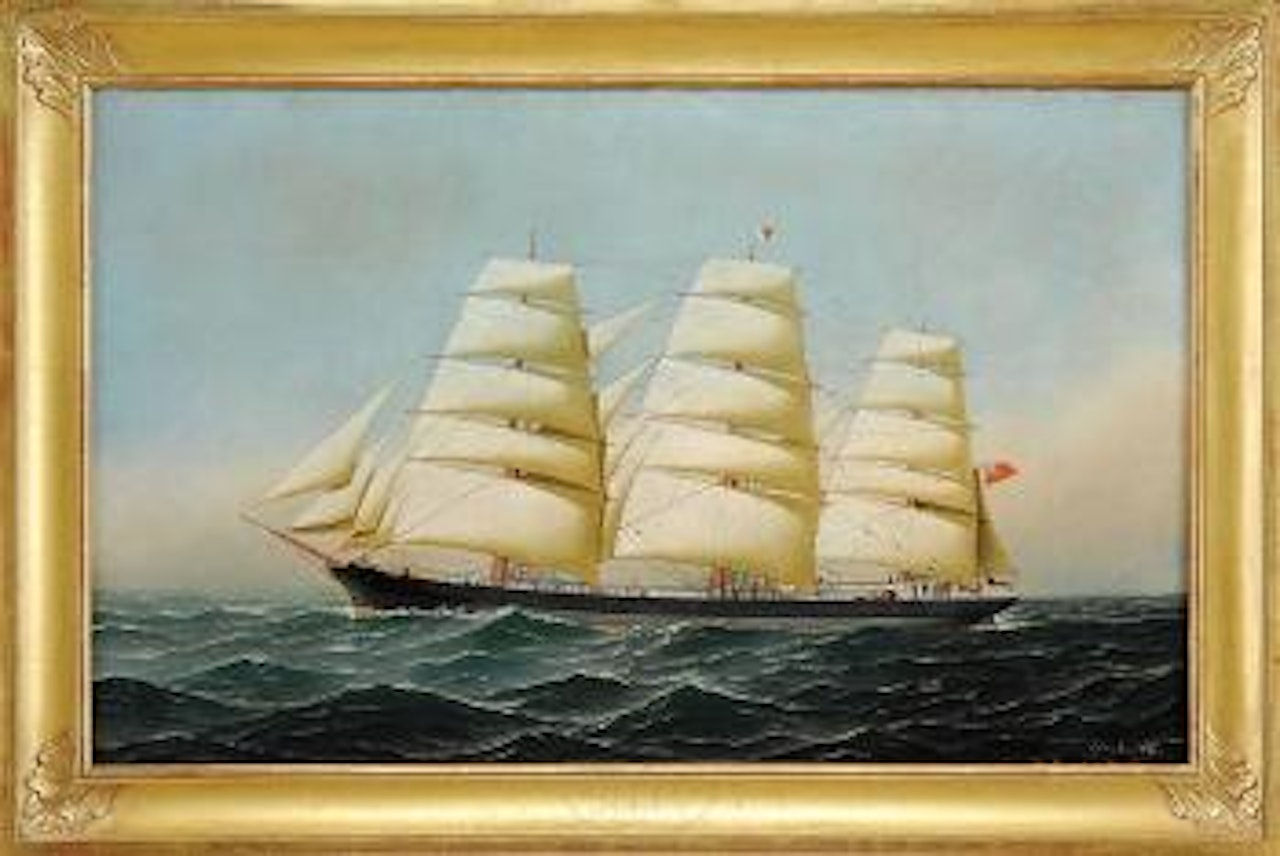 Portrait of the ship Laomene by Antonio Jacobsen