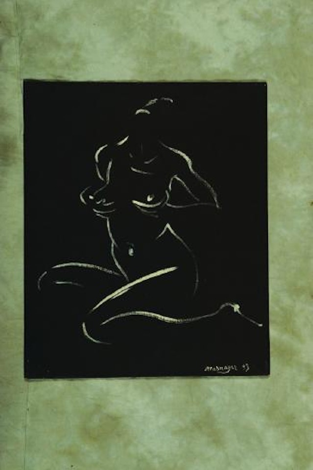 Nu fond noir by Jérôme Mesnager