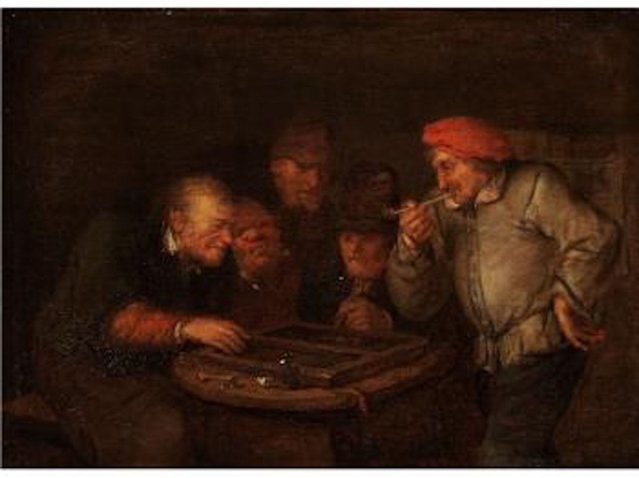 Bauern beim Brettspiel by Egbert van Heemskerk III