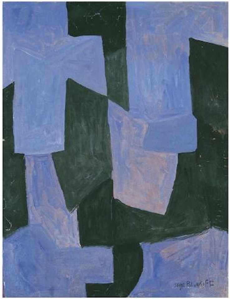 Bleu et vert by Serge Poliakoff