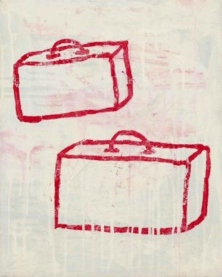 Two Suitcases by Donald Baechler