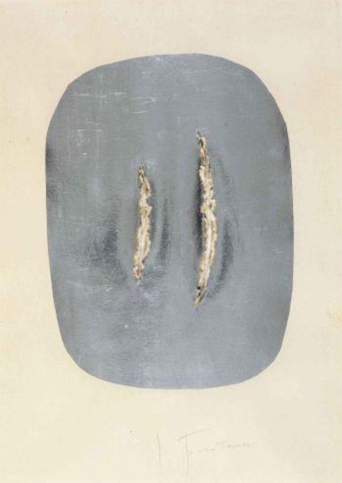 Concetto spaziale by Lucio Fontana