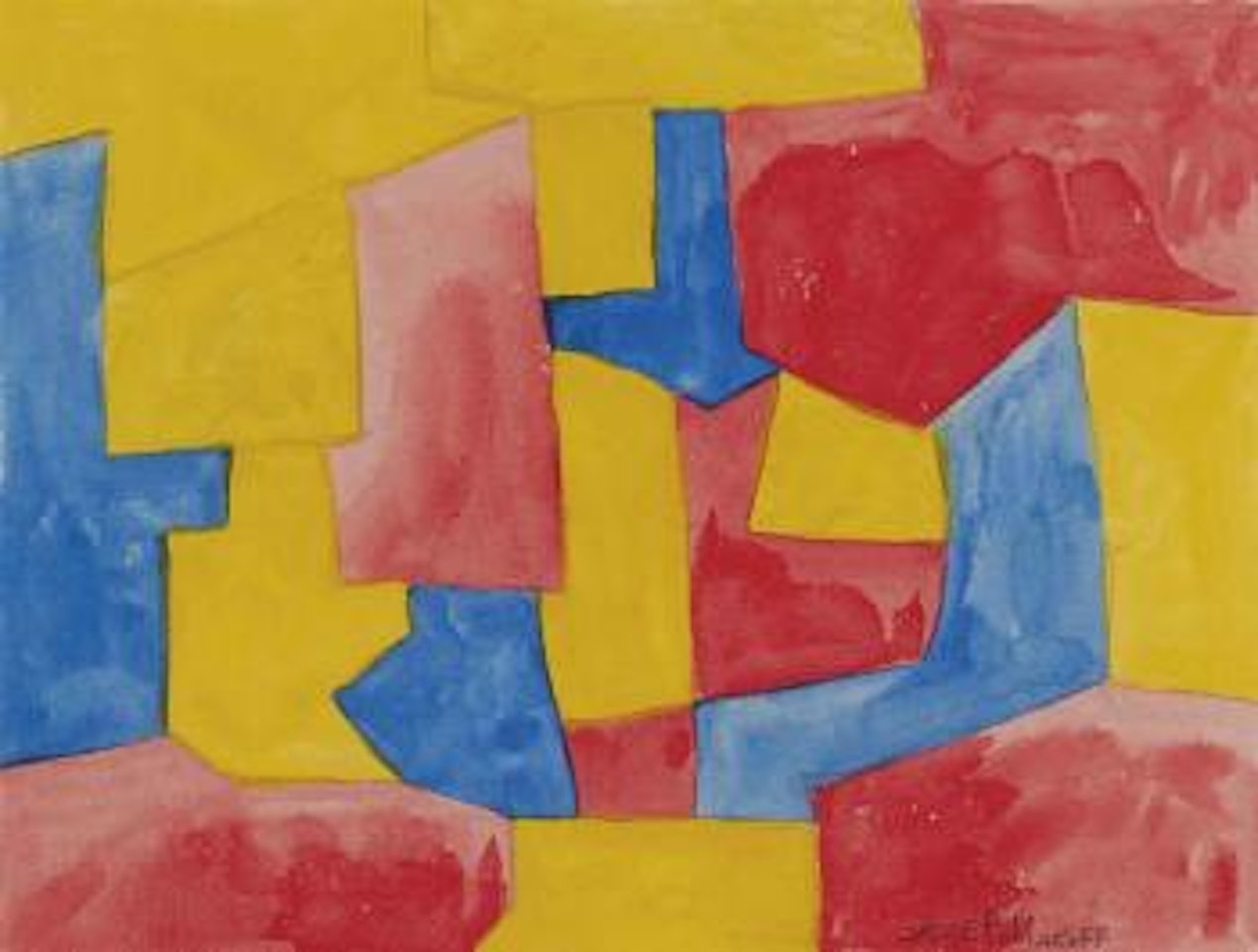 Gelb-Rot-Blau (Yellow, Red, Blue) by Serge Poliakoff