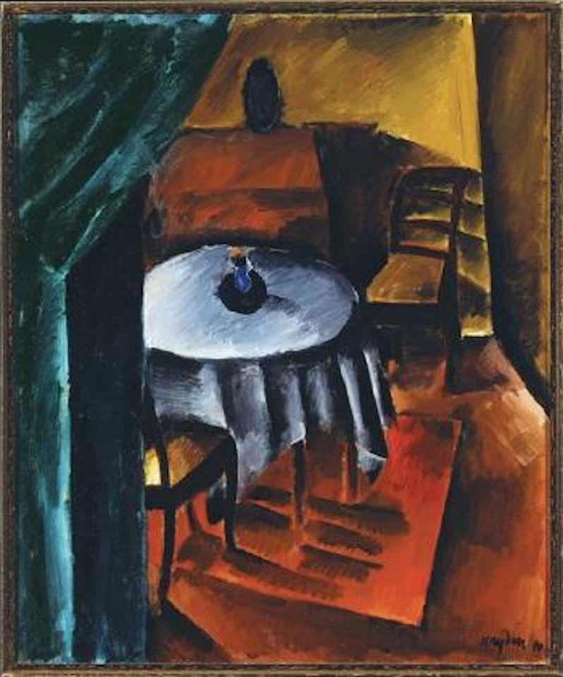 Intérieur rouge by Henri Hayden