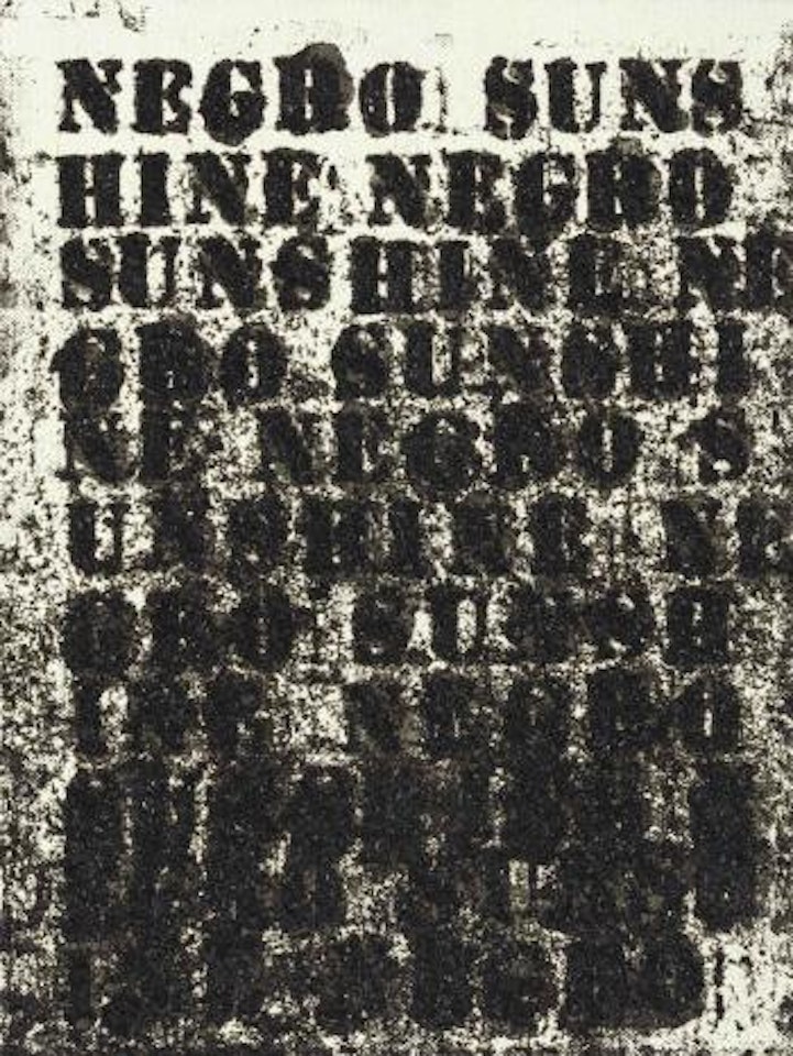 Untitled (Negro Sunshine) by Glenn Ligon