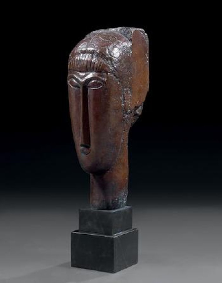 Tête de jeune fille à la frange by Amedeo Modigliani