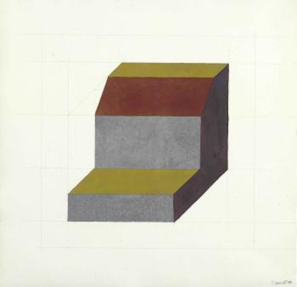 Form derived from a cube by Sol LeWitt
