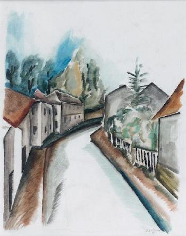Rue de village by Ossip Zadkine