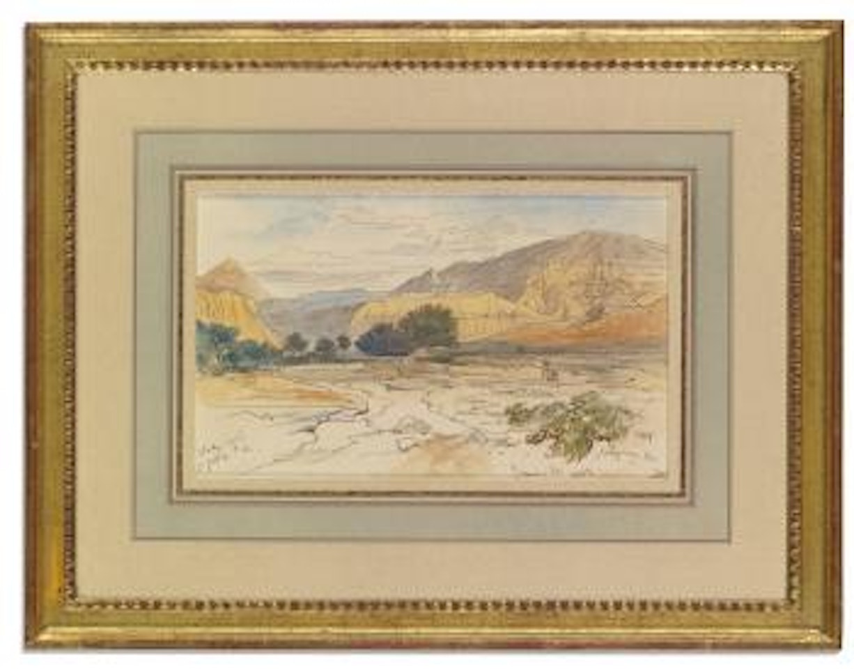 Gebel Serbal From Above Wady Useit; Junction Of Wadys; And Wady Tayibeh: a Set Of Three Works by Edward Lear