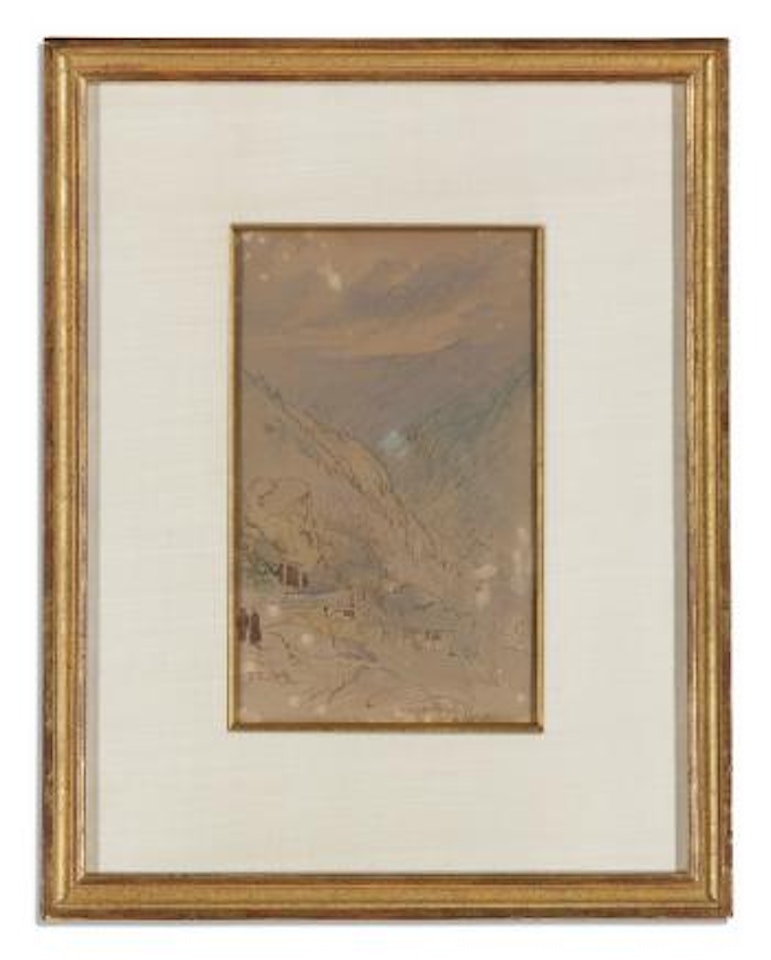 A Mountain Gorge - Greece by Edward Lear