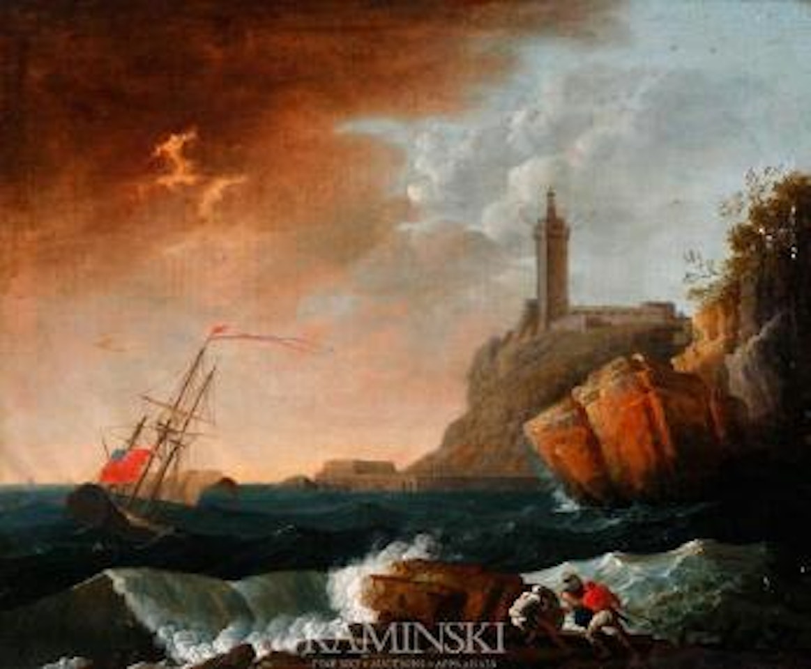 Tempête sur la mer by Claude Joseph Vernet