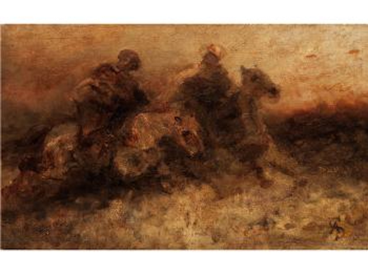 Reitende Araber by Adolf Schreyer