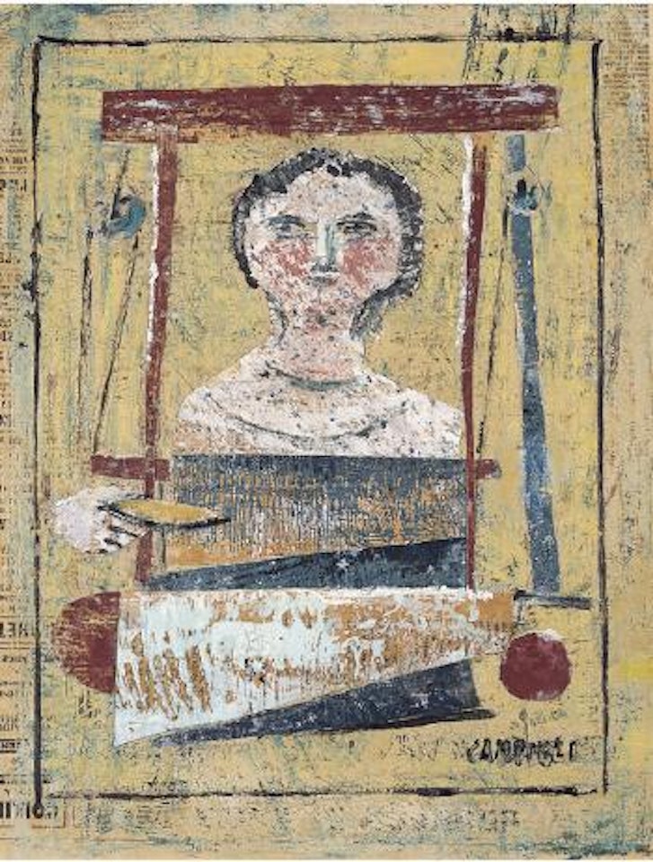 Donna al telaio by Massimo Campigli