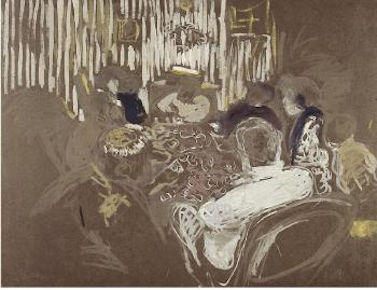 Friends around the table by Édouard Vuillard