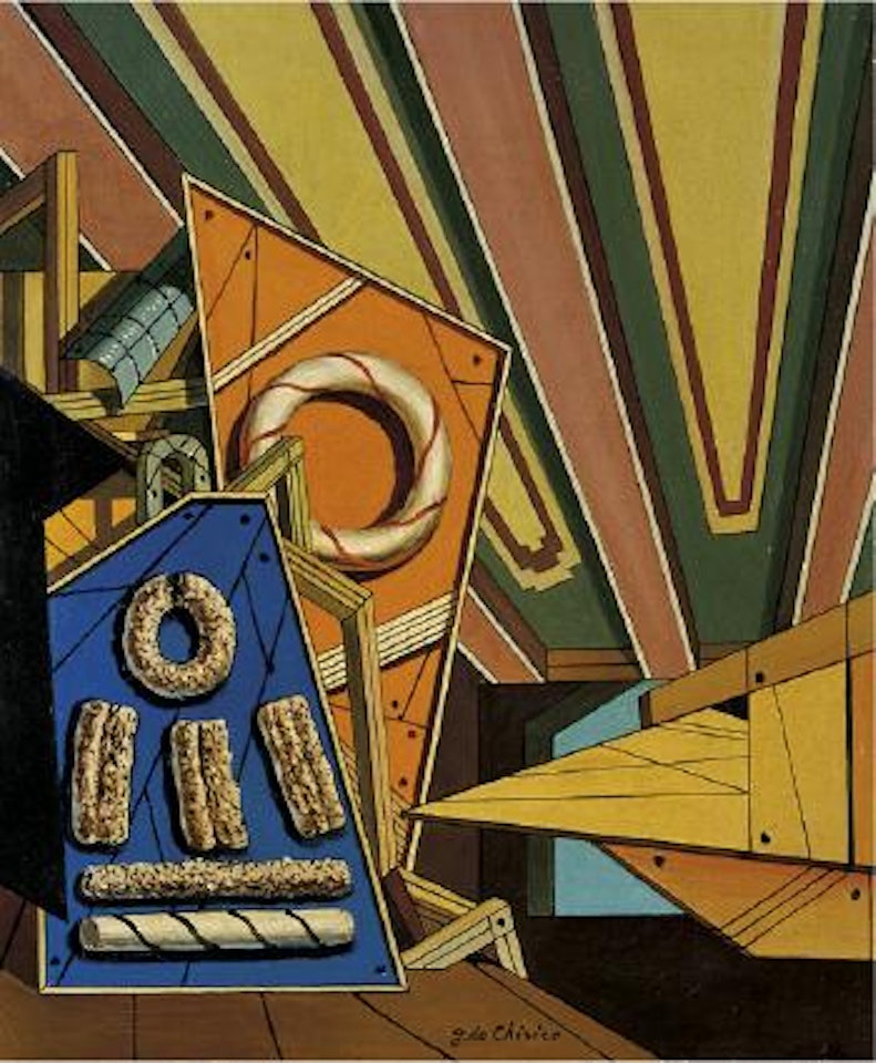 Interno metafisico con biscotti by Giorgio de Chirico