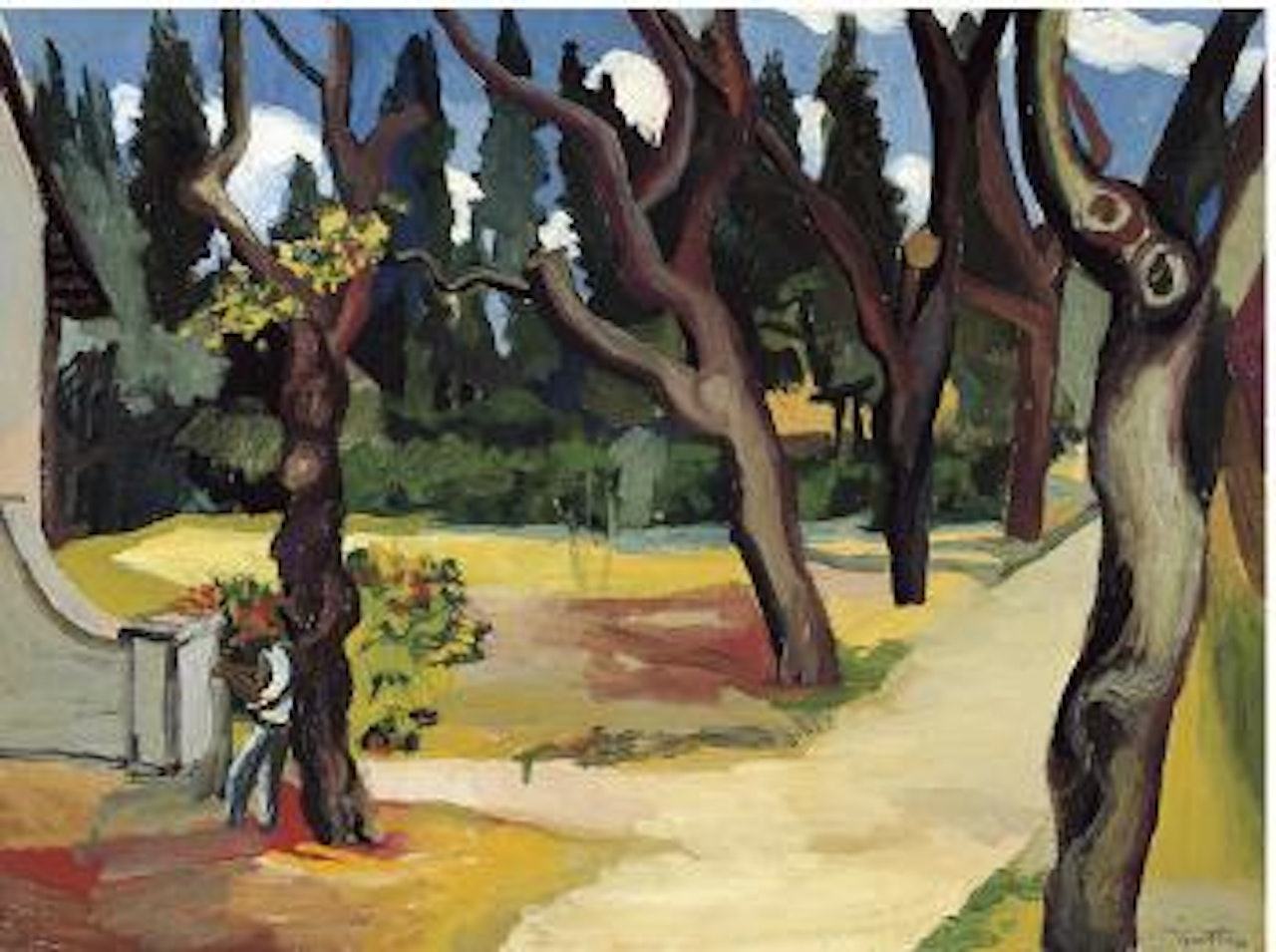 Nel parco di Villa Massimo by Renato Guttuso