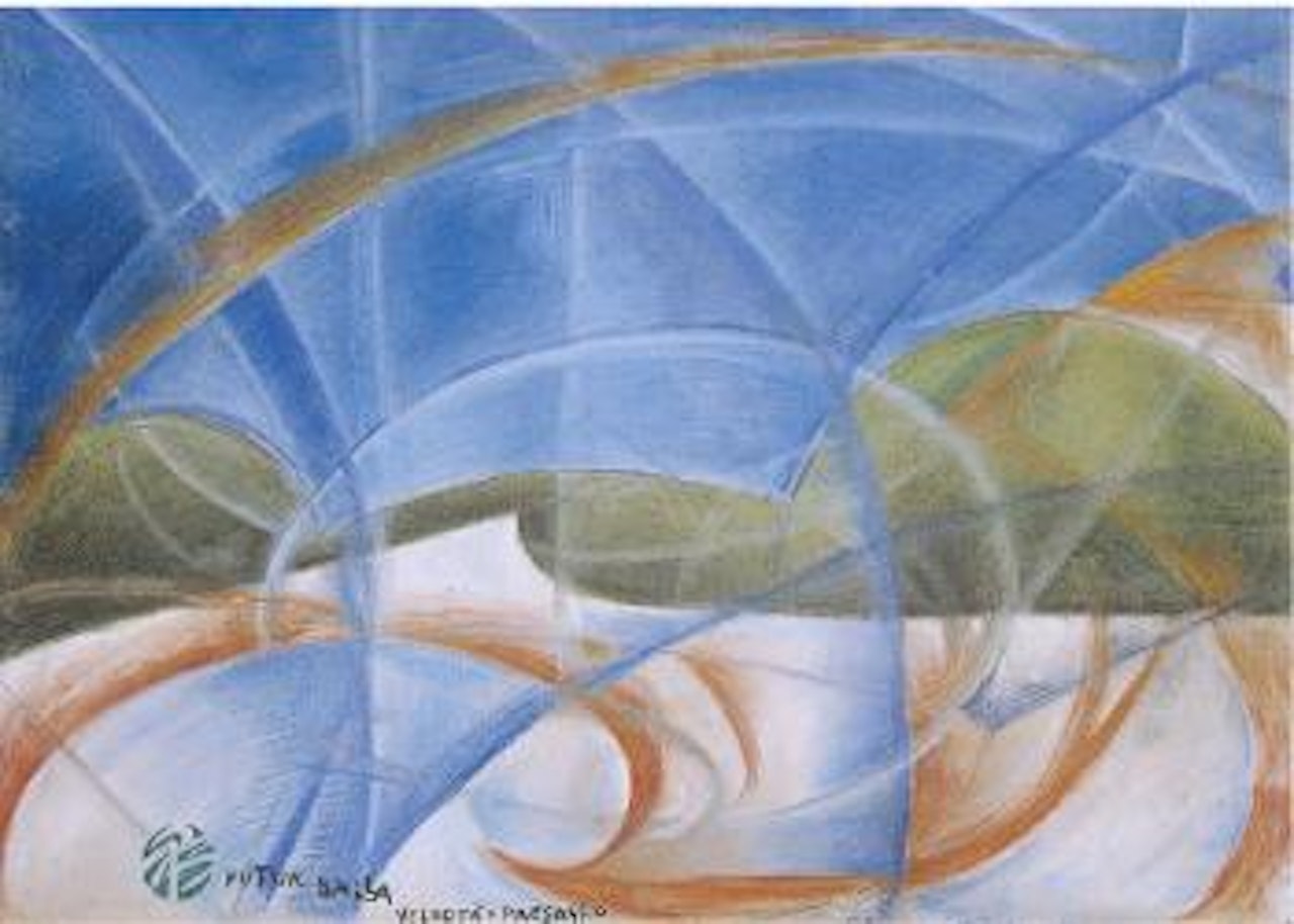 Velocità + Paesaggio by Giacomo Balla
