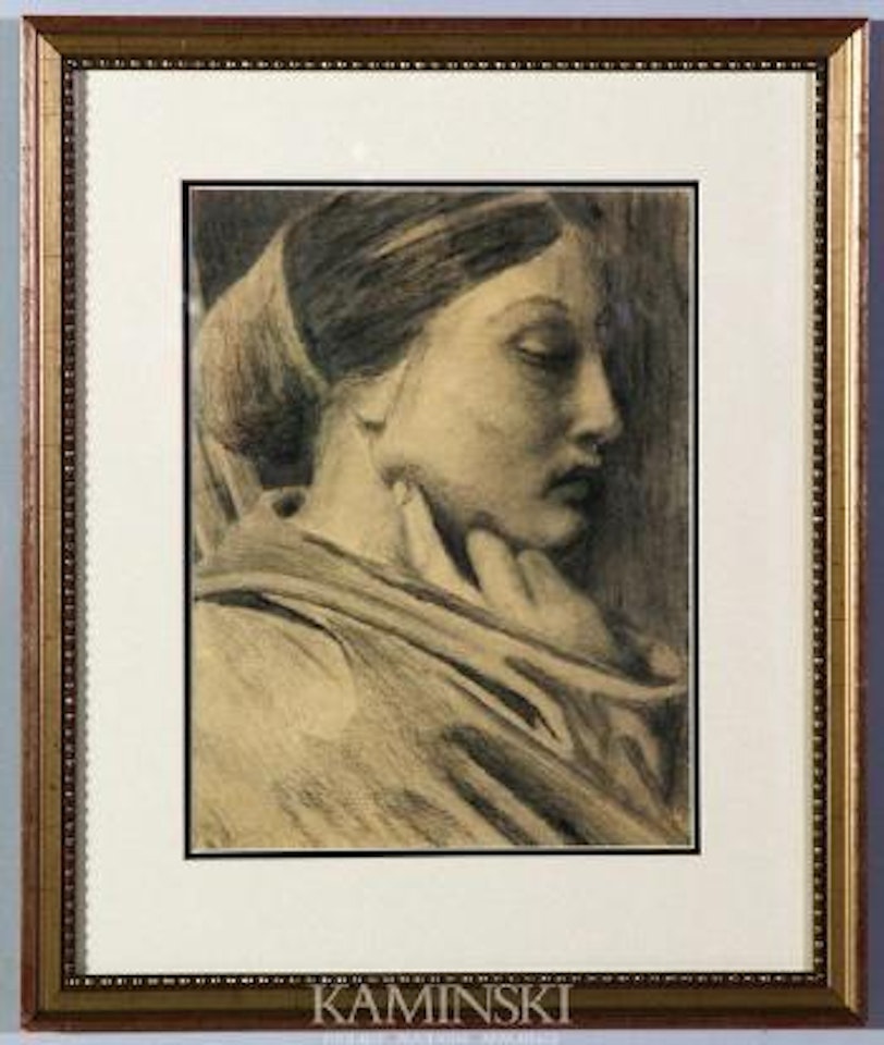 Portrait of a young woman by James Ensor